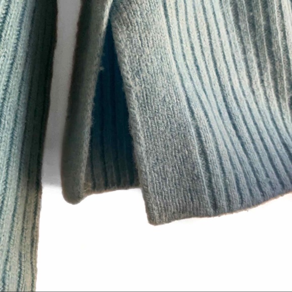 Vince blue mock neck wool/cashmere sweater - Picture 4 of 6